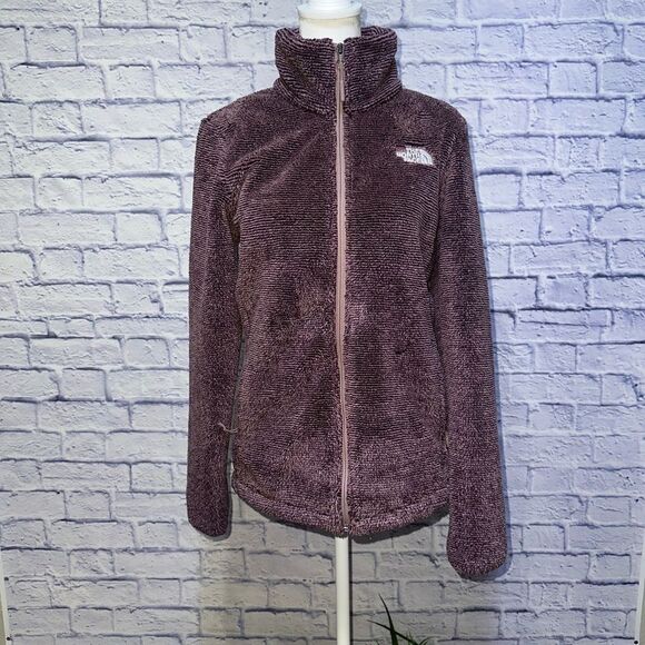 The North Face Mauve Women's small Osito Full Zip Fleece Jacket Fuzzy Cozy Warm - Picture 9 of 13